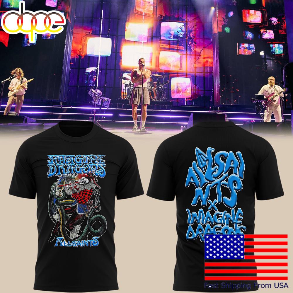 Imagine Dragons Allsaints Loom World Tour Tour 2025 T-Shirt
