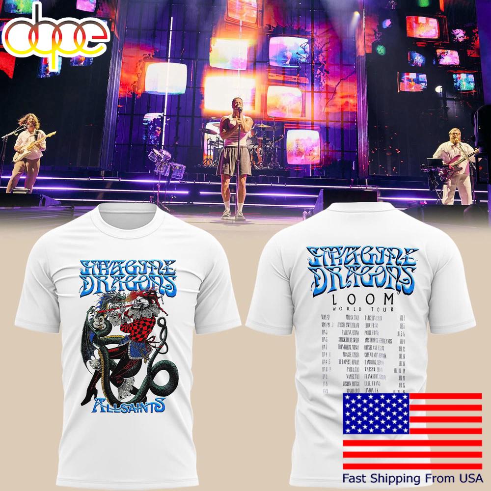 Imagine Dragons Allsaints Tour 2025 T-Shirt