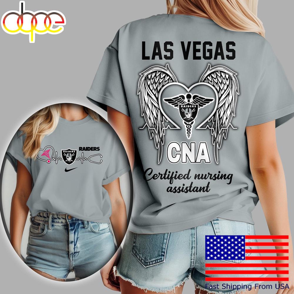 Las Vegas Raiders NFL Certified Nursing Assistant 3D Shirt