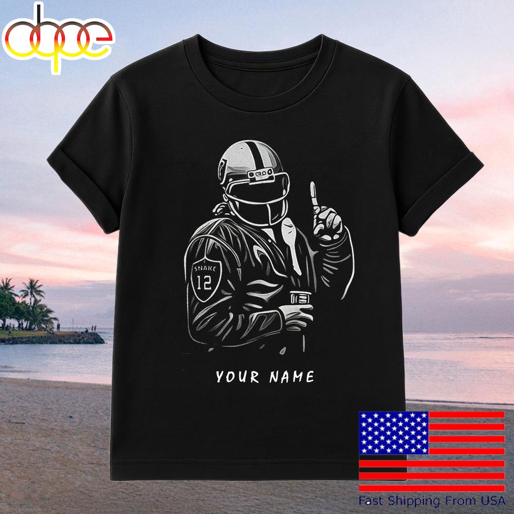 Las Vegas Raiders Silver And Black Snake Custom T-Shirt