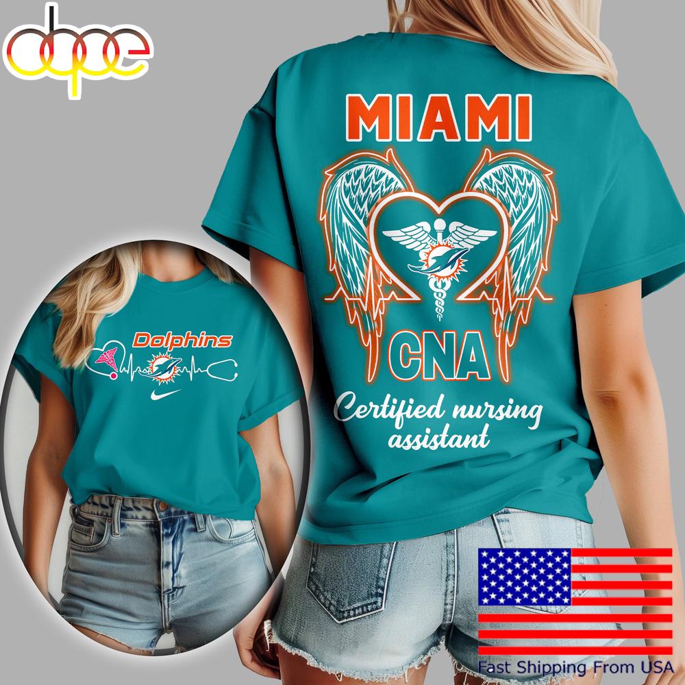 Miami Dolphins NFL Certified Nursing Assistant 3D Shirt