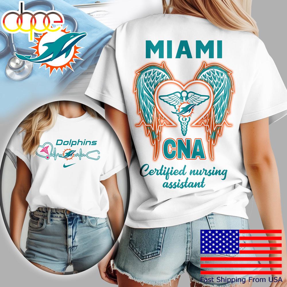 Miami Dolphins NFL Certified Nursing Assistant 3D Shirt