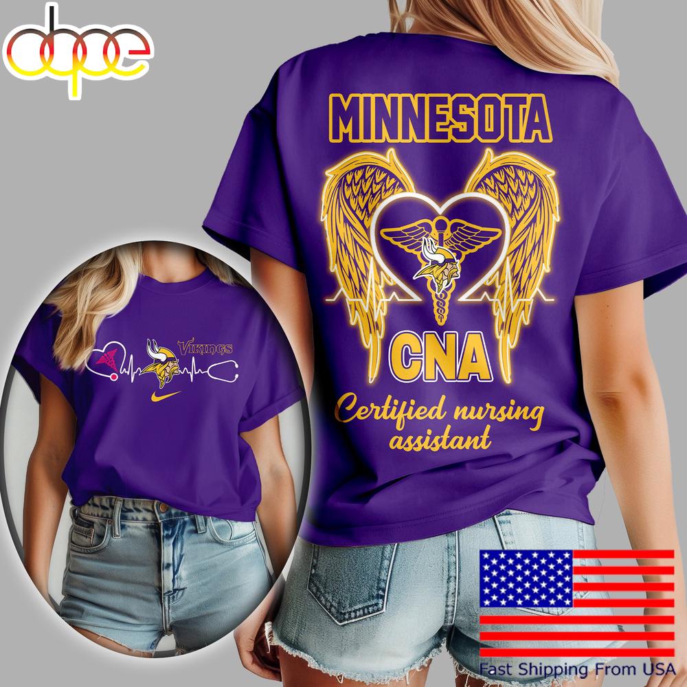 Minnesota Vikings NFL Certified Nursing Assistant 3D Shirt
