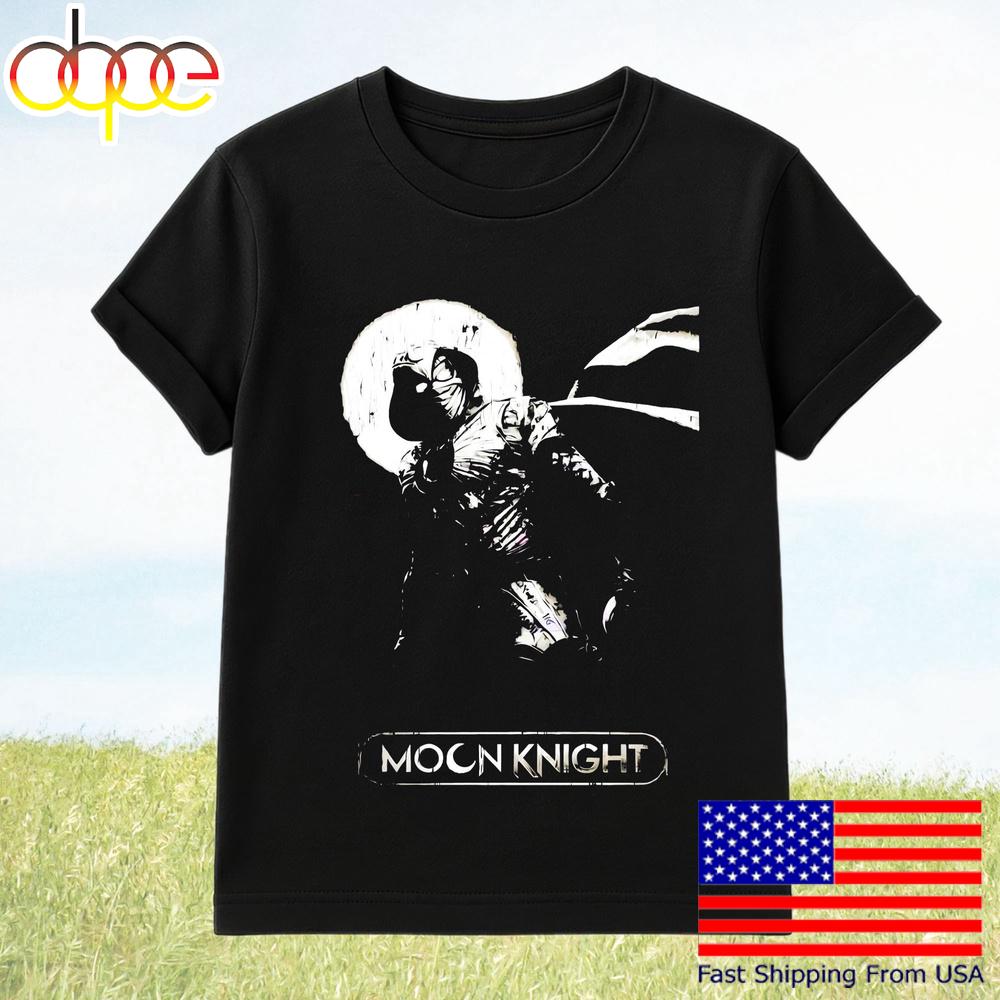 Moon Knight Hero Pose Graphic Retro Marvel T-Shirt