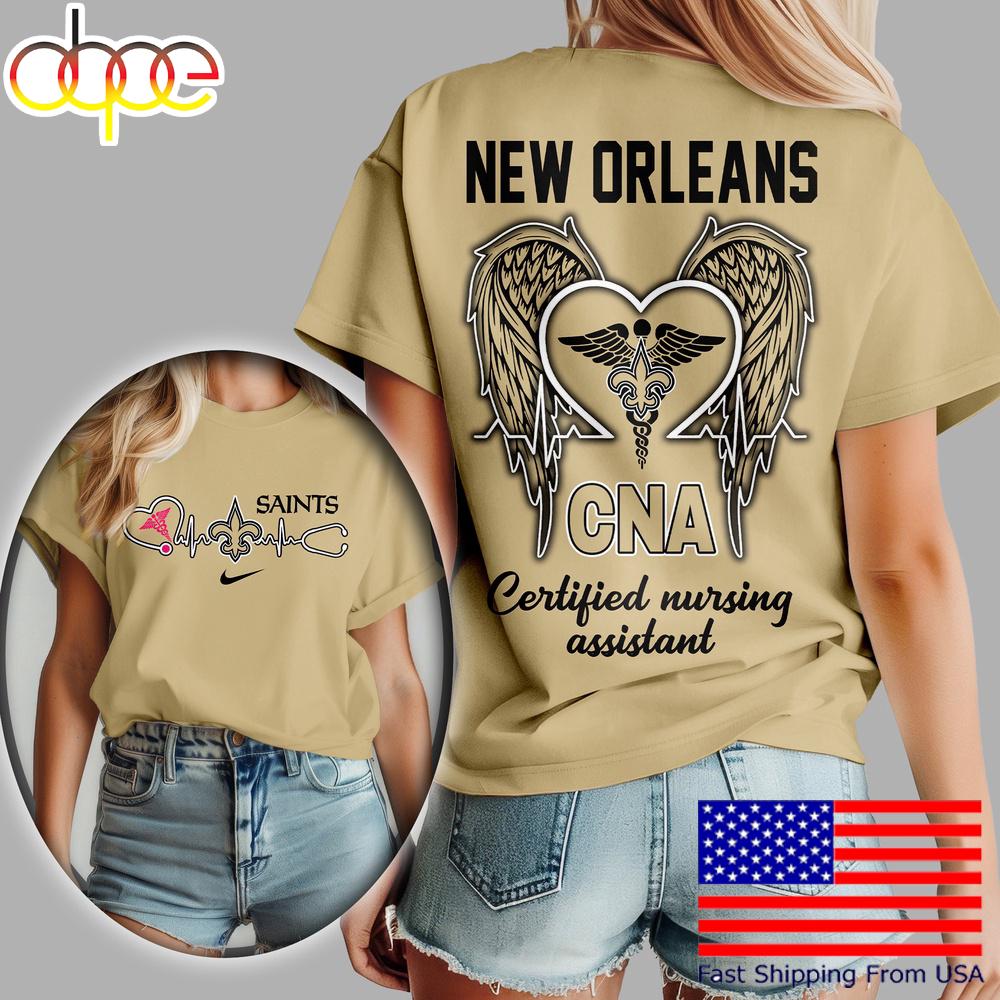 New Orleans Saints NFL Certified Nursing Assistant 3D Shirt