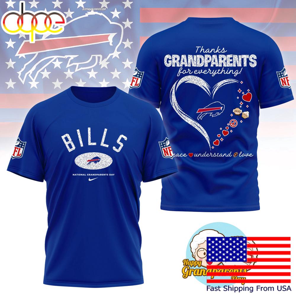 NFL Buffalo Bills Happy National Grandparents Day 3D Shirt