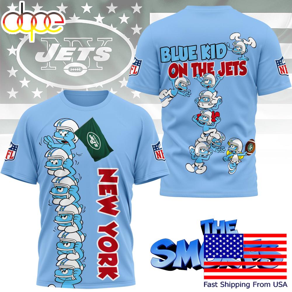 NFL New York Jets The Smurfs Movie 3D T-Shirt