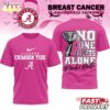 Alabama Crimson Tide NCAA No One Fights Alone Pink October T-Shirt Alabama Crimson Tide NCAA No One Fights Alone Pink October T-Shirt