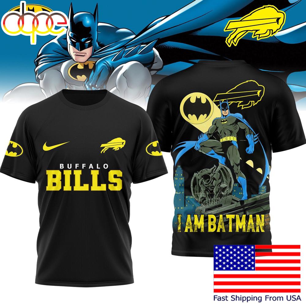 Buffalo Bills NFL I Am Batman DC T-Shirt