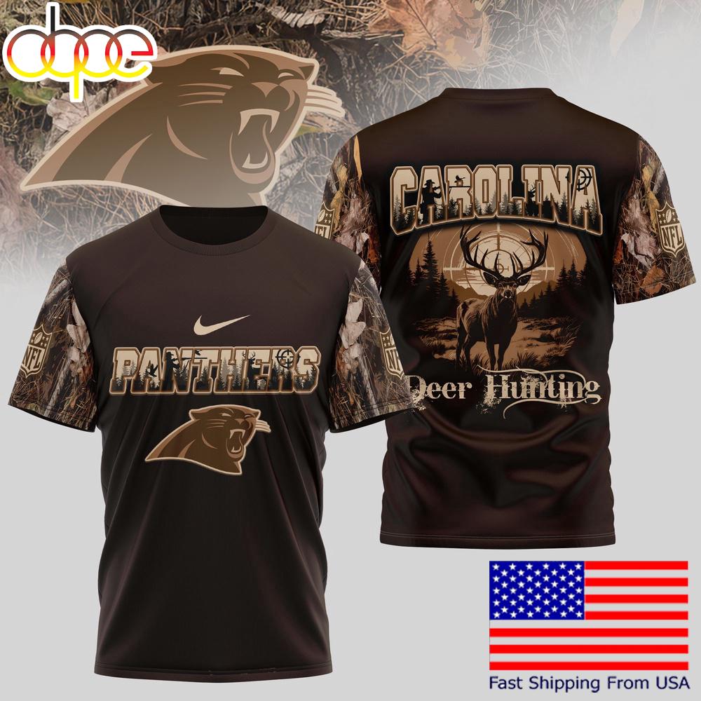 Carolina Panthers NFL Deer Hunting In The US T-Shirt