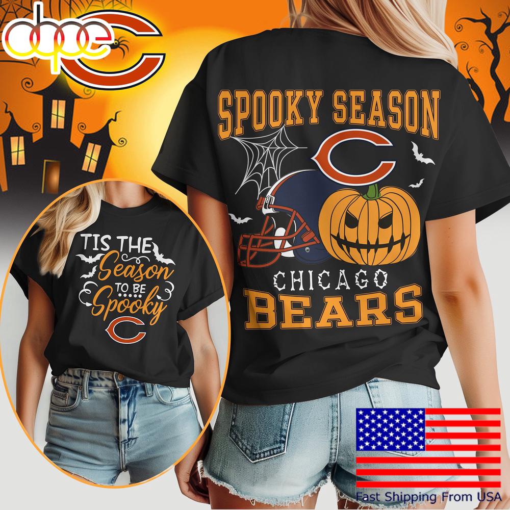 Chicago Bears Halloween Spooky Season Women's Shirt