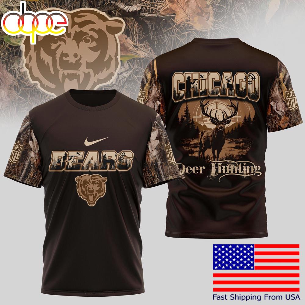 Chicago Bears NFL Deer Hunting In The US T-Shirt