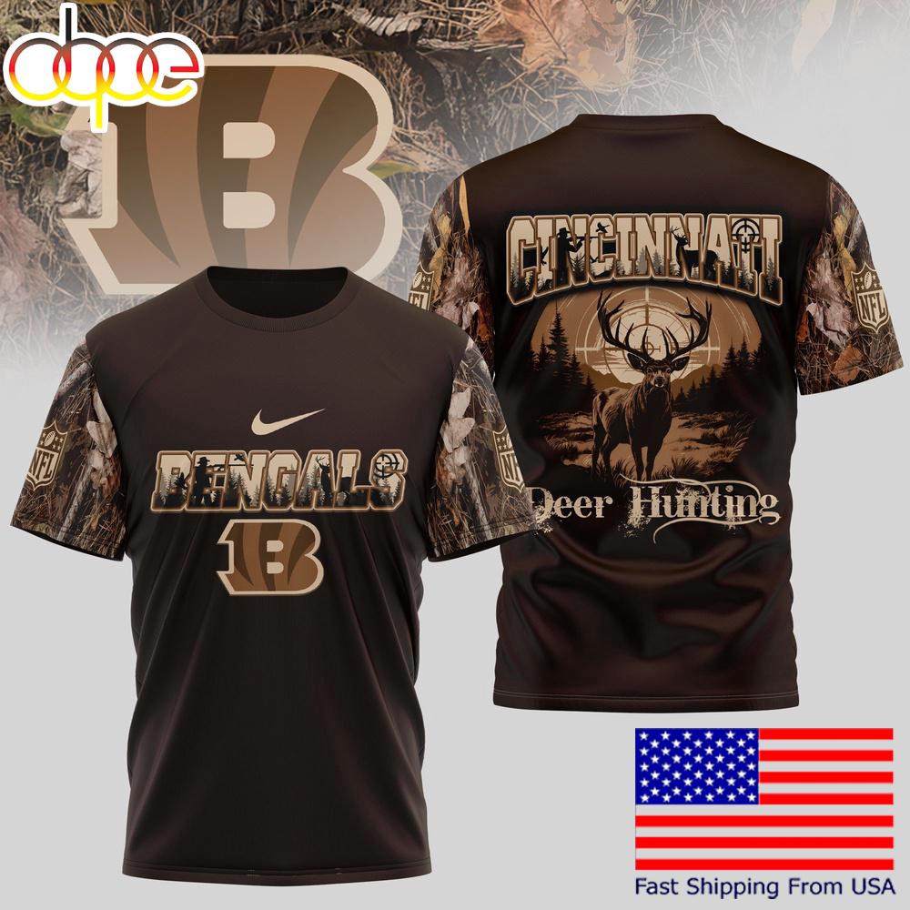 Cincinnati Bengals NFL Deer Hunting In The US T-Shirt