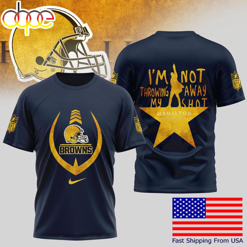 Cleveland Browns Hamilton An American Musical T-Shirt