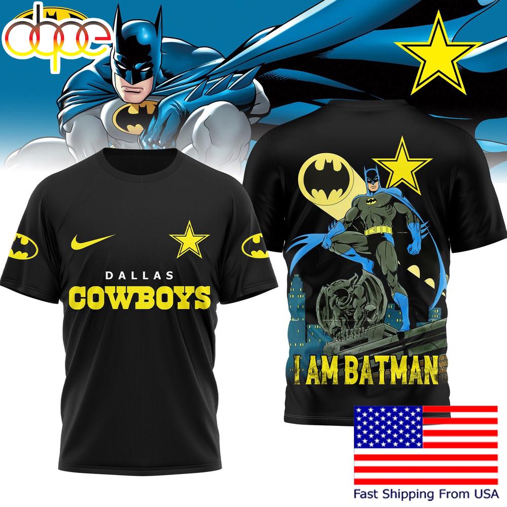 Dallas Cowboys NFL I Am Batman DC T-Shirt