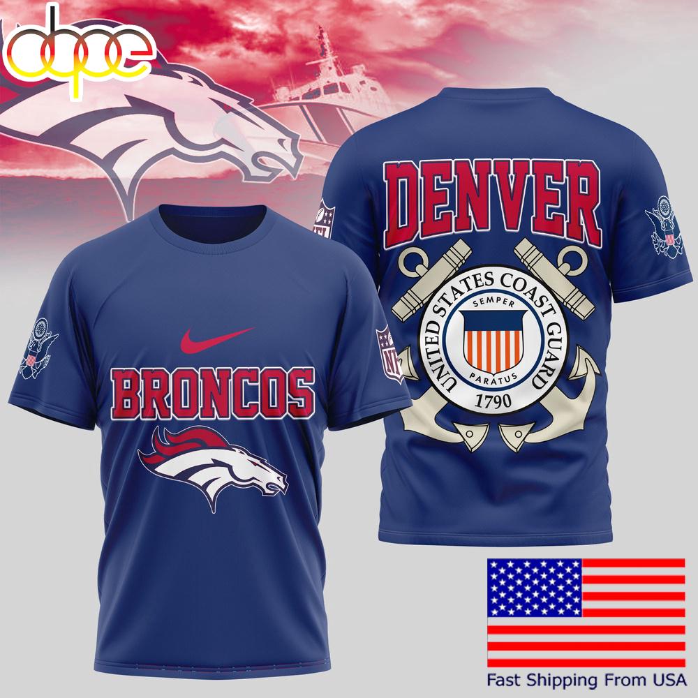 Denver Broncos NFL United States Coast Guard T-Shirt