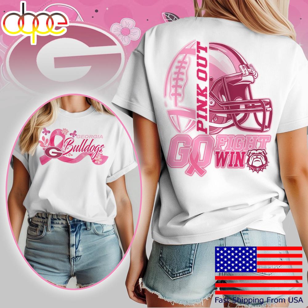 Georgia Bulldogs NCAA Tackle Breast Cancer Women's Shirt