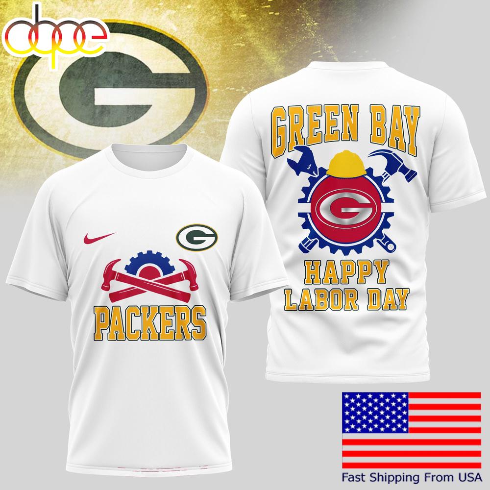 Green Bay Packers NFL Happy Labor Day T-Shirt