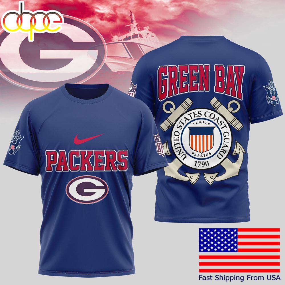 Green Bay Packers NFL United States Coast Guard T-Shirt