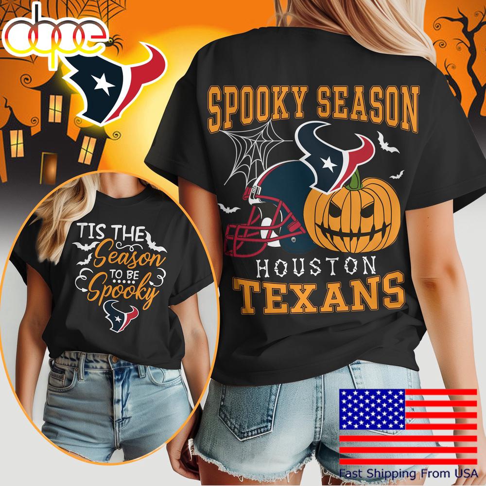 Houston Texans Halloween Spooky Season Women's Shirt