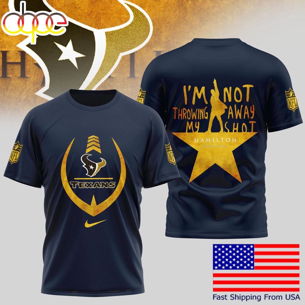 Houston Texans Hamilton An American Musical T-Shirt