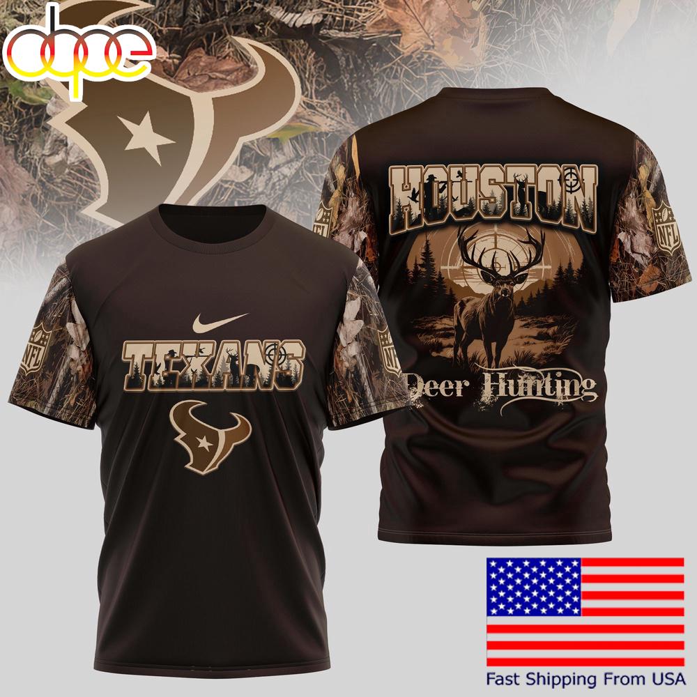 Houston Texans NFL Deer Hunting In The US T-Shirt