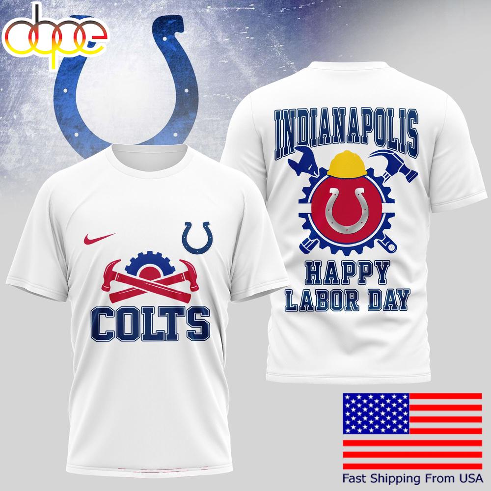 Indianapolis Colts NFL Happy Labor Day T-Shirt