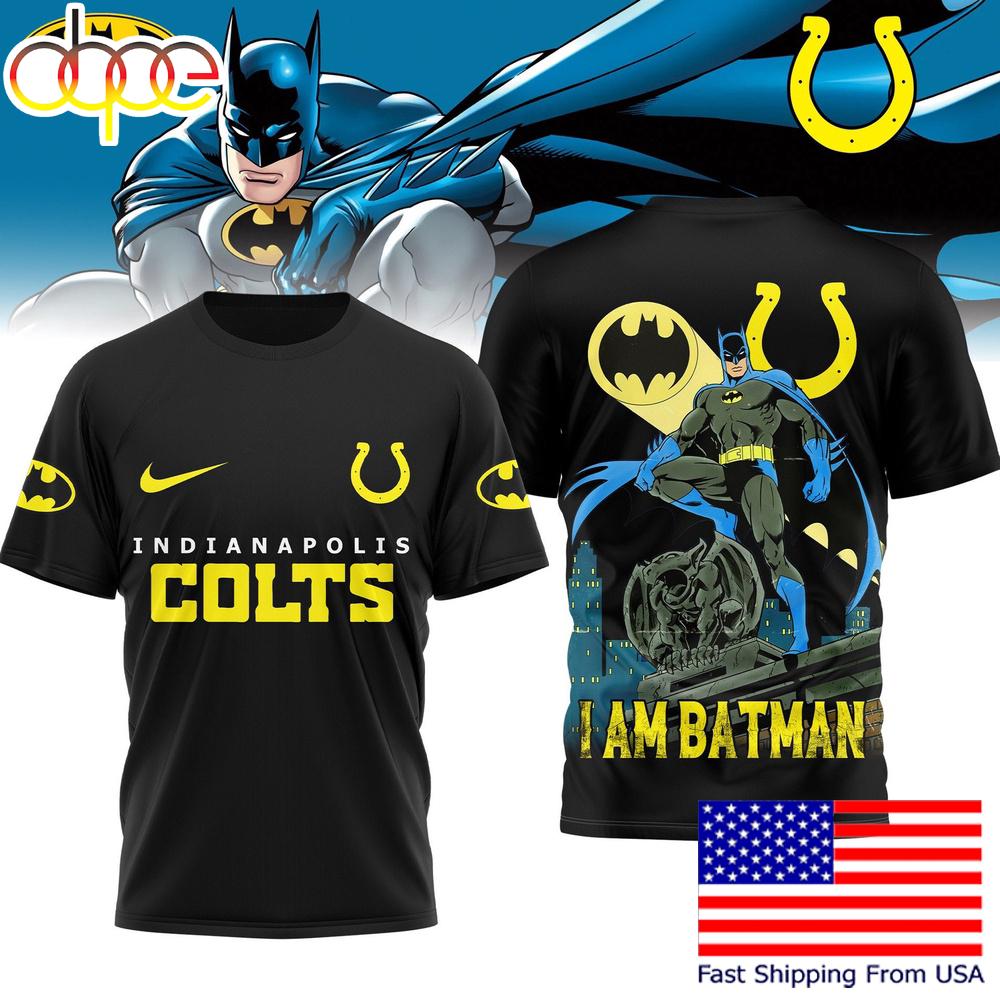 Indianapolis Colts NFL I Am Batman DC T-Shirt