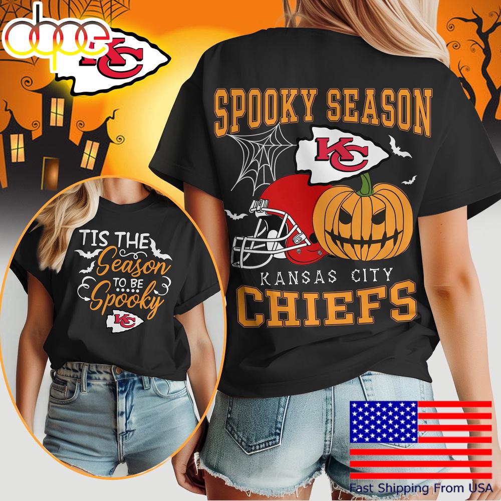 Kansas City Chiefs Halloween Spooky Season Women's Shirt