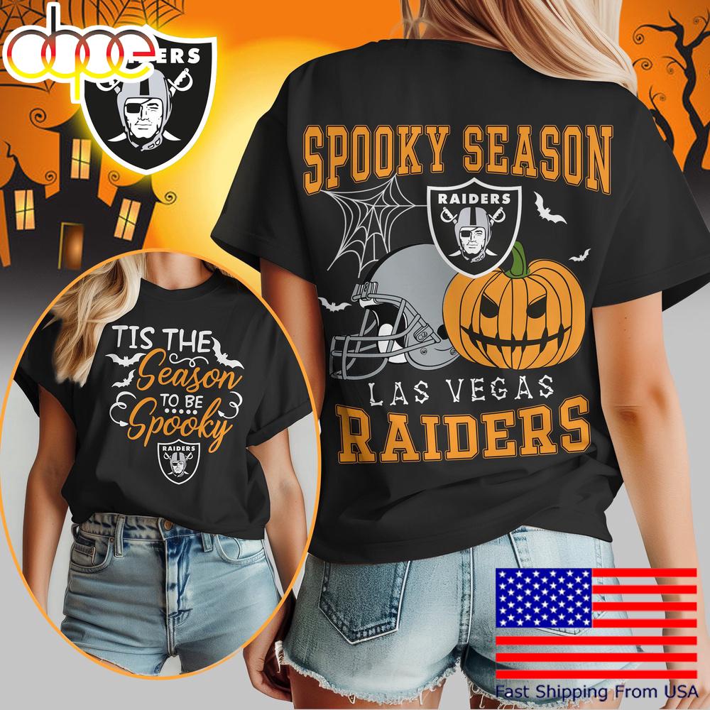 Las Vegas Raiders Halloween Spooky Season Women's Shirt