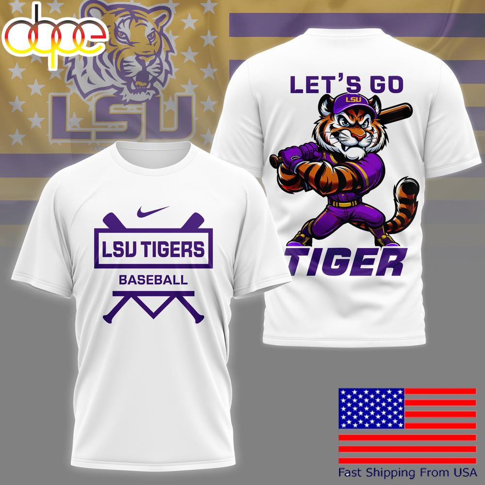 Lsu Tigers NCAA Baseball 3D Shirt