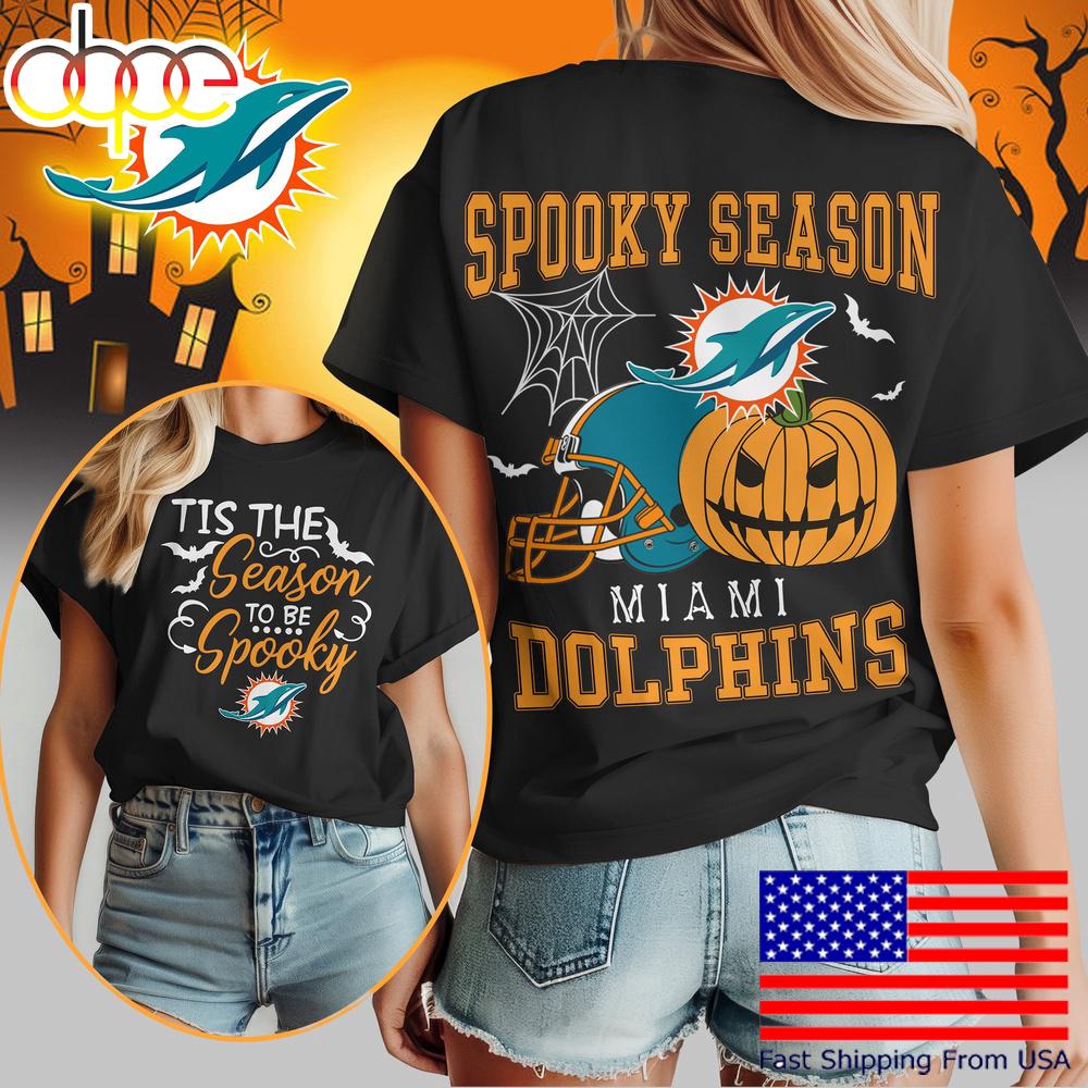 Miami Dolphins Halloween Spooky Season Women's Shirt