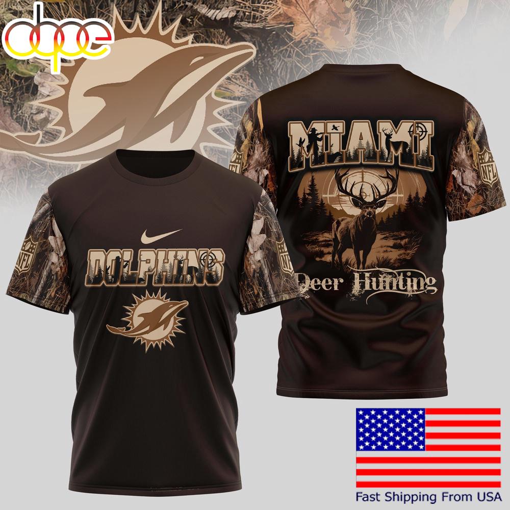Miami Dolphins NFL Deer Hunting In The US T-Shirt