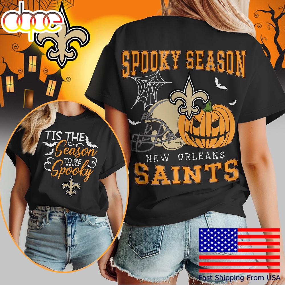 New Orleans Saints Halloween Spooky Season Women's Shirt