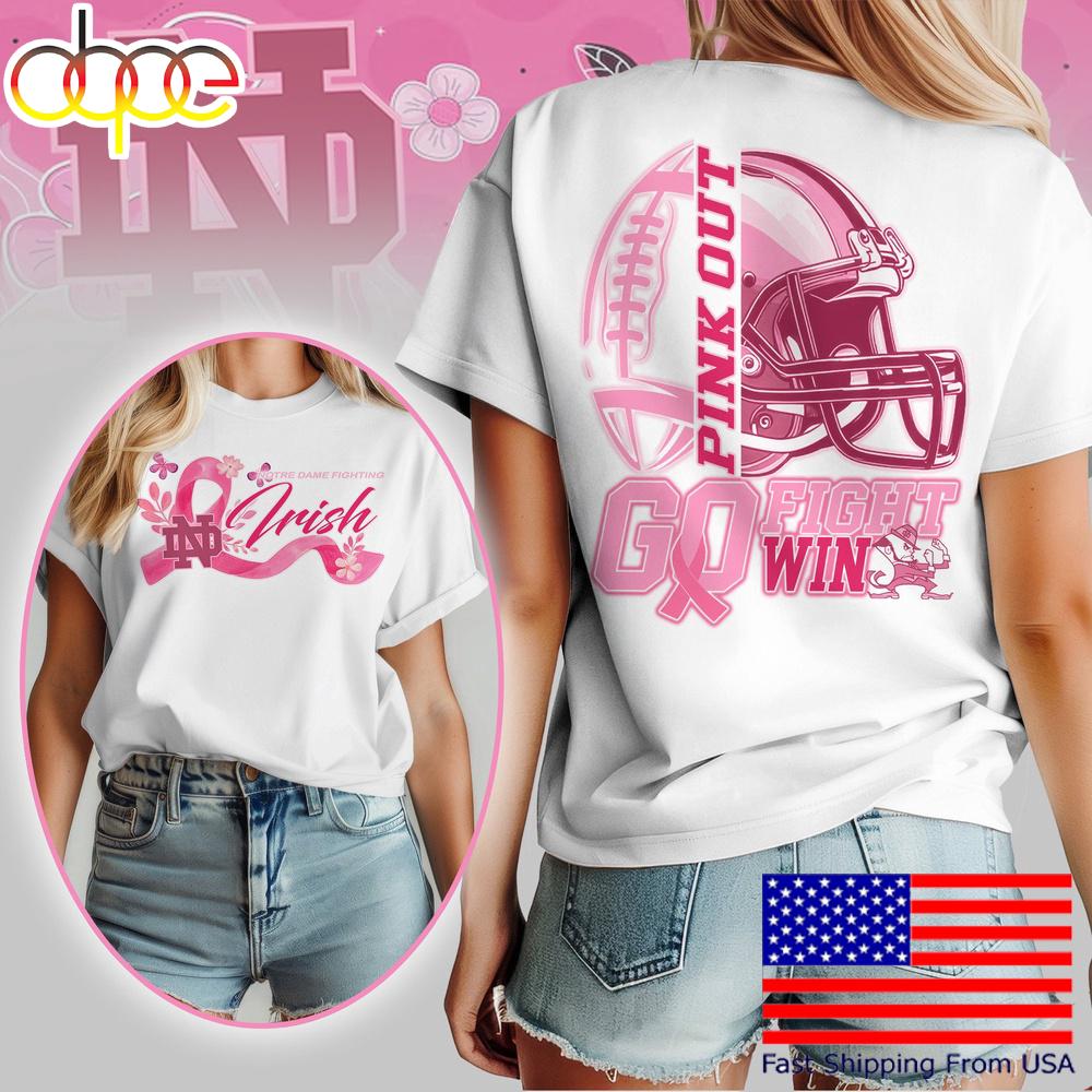Notre Dame Fighting Irish NCAA Tackle Breast Cancer Women's Shirt