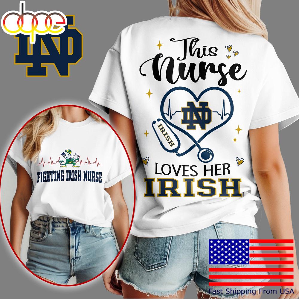 Notre Dame Fighting Irish Nurse Appreciation Month Women's Shirt