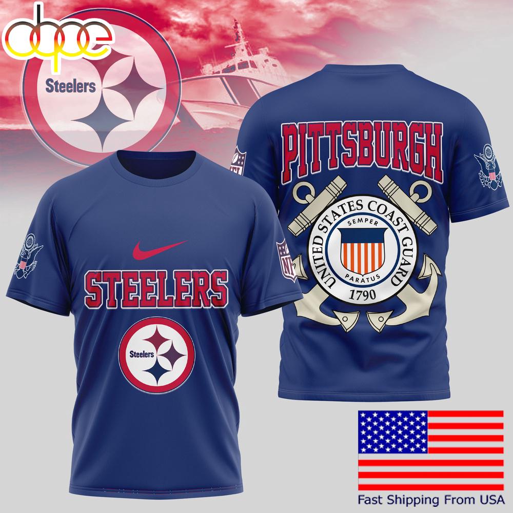 Pittsburgh Steelers NFL United States Coast Guard T-Shirt