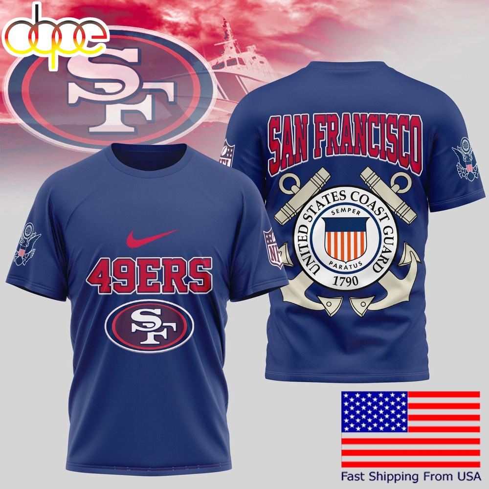 San Francisco 49ers NFL United States Coast Guard T-Shirt