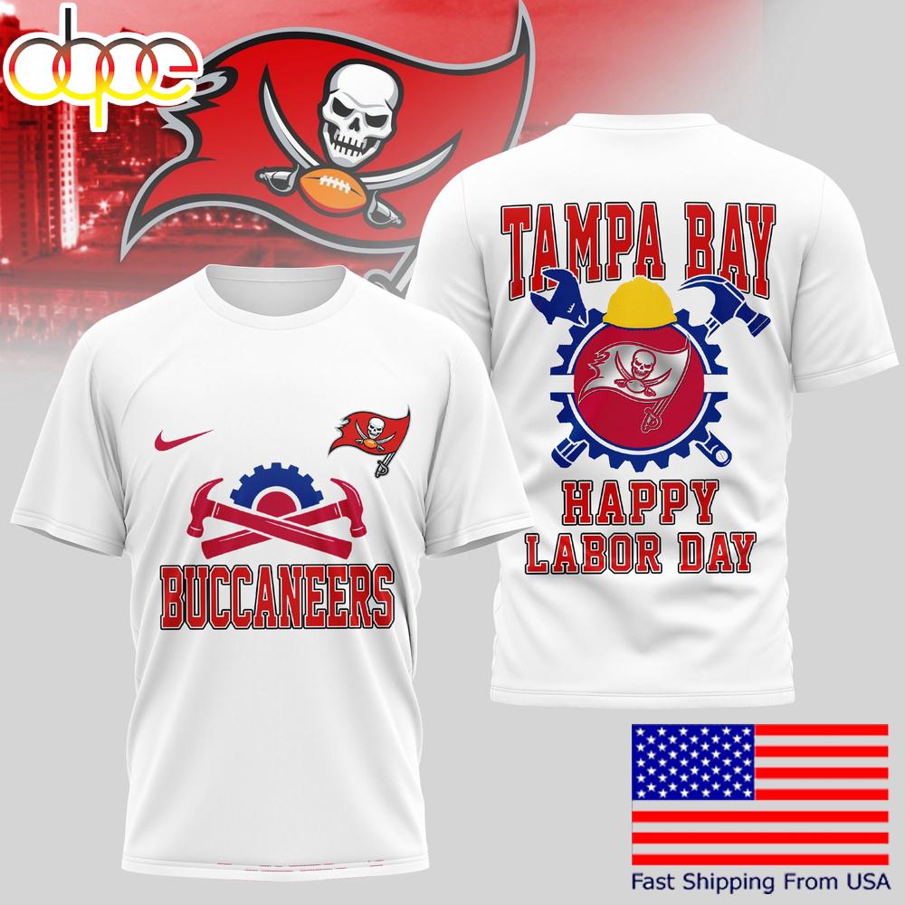 Tampa Bay Buccaneers NFL Happy Labor Day T-Shirt