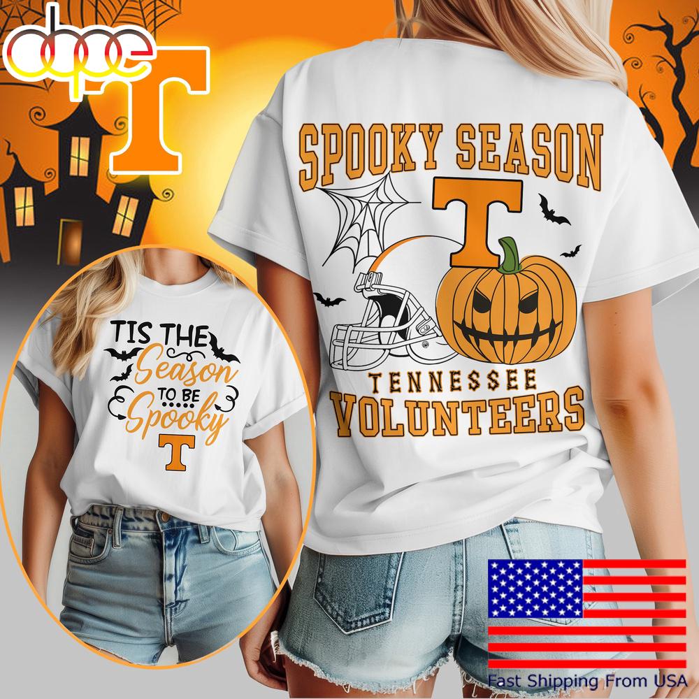 Tennessee Volunteers NCAA Tis The Season To Be Spooky Halloween 3D Shirt