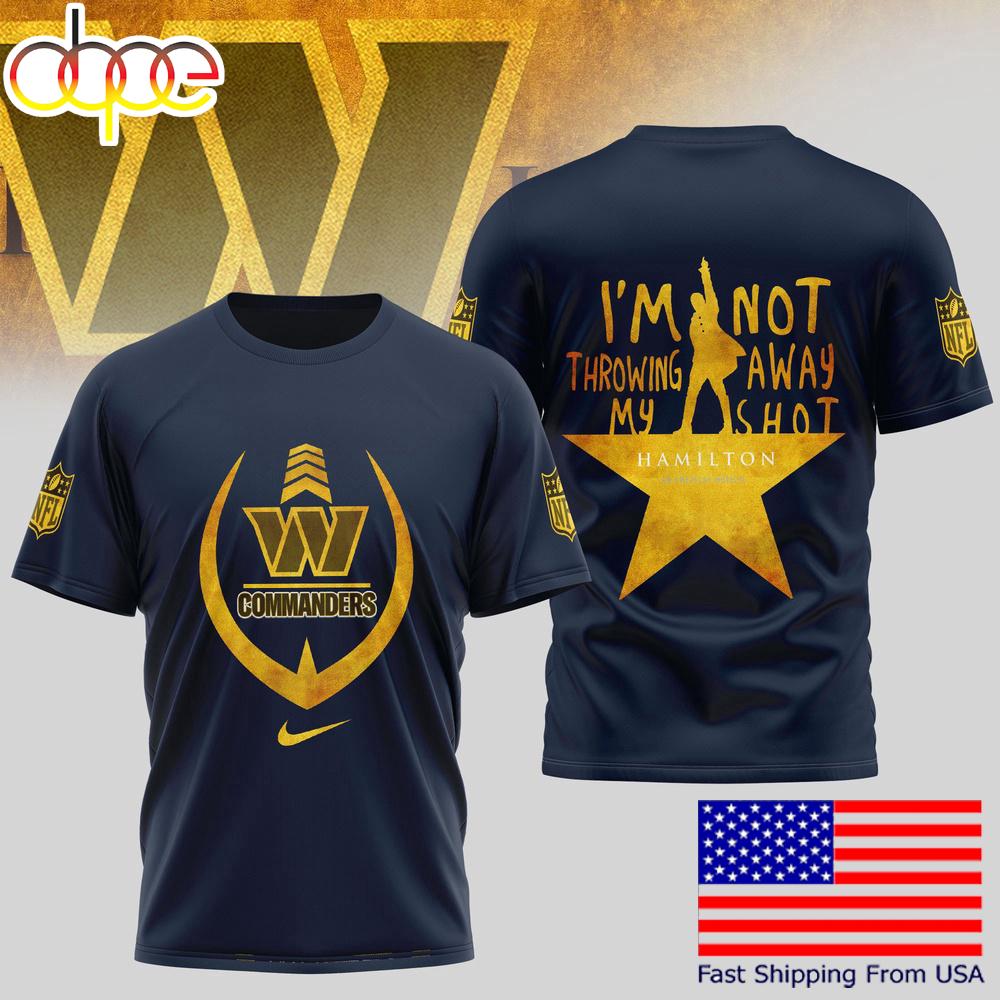 Washington Commanders Hamilton An American Musical T-Shirt
