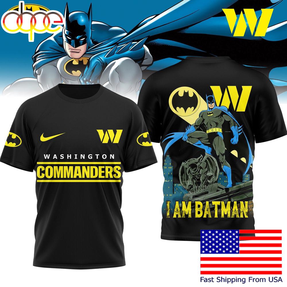 Washington Commanders NFL I Am Batman DC T-Shirt