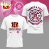 Cincinnati Bengals NFL Firefighter Fight Breast Cancer 3D T-Shirt