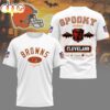 Cleveland Browns NFL Spooky Vibes Halloween All Over Print T-Shirt