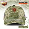 Custom Name Chicago Bears NFL Salute To Service Baseball Cap Custom Name Chicago Bears NFL Salute To Service Baseball Cap