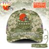 Custom Name Cleveland Browns NFL Salute To Service Baseball Cap Custom Name Cleveland Browns NFL Salute To Service Baseball Cap