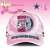 Custom Name Dallas Cowboys NFL Breast Cancer Awareness Baseball Cap