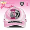 Custom Name Las Vegas Raiders NFL Breast Cancer Awareness Baseball Cap Custom Name Las Vegas Raiders NFL Breast Cancer Awareness Baseball Cap