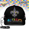 Custom Name New Orleans Saints NFL Autism Classic Baseball Cap Custom Name New Orleans Saints NFL Autism Classic Baseball Cap