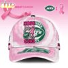 Custom Name New York Jets NFL Breast Cancer Awareness Baseball Cap Custom Name New York Jets NFL Breast Cancer Awareness Baseball Cap
